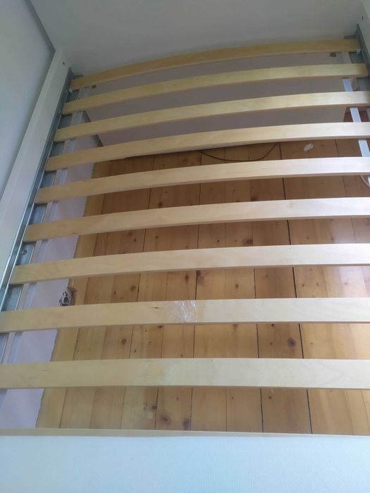 Łóżko rama materac Ikea Slakt