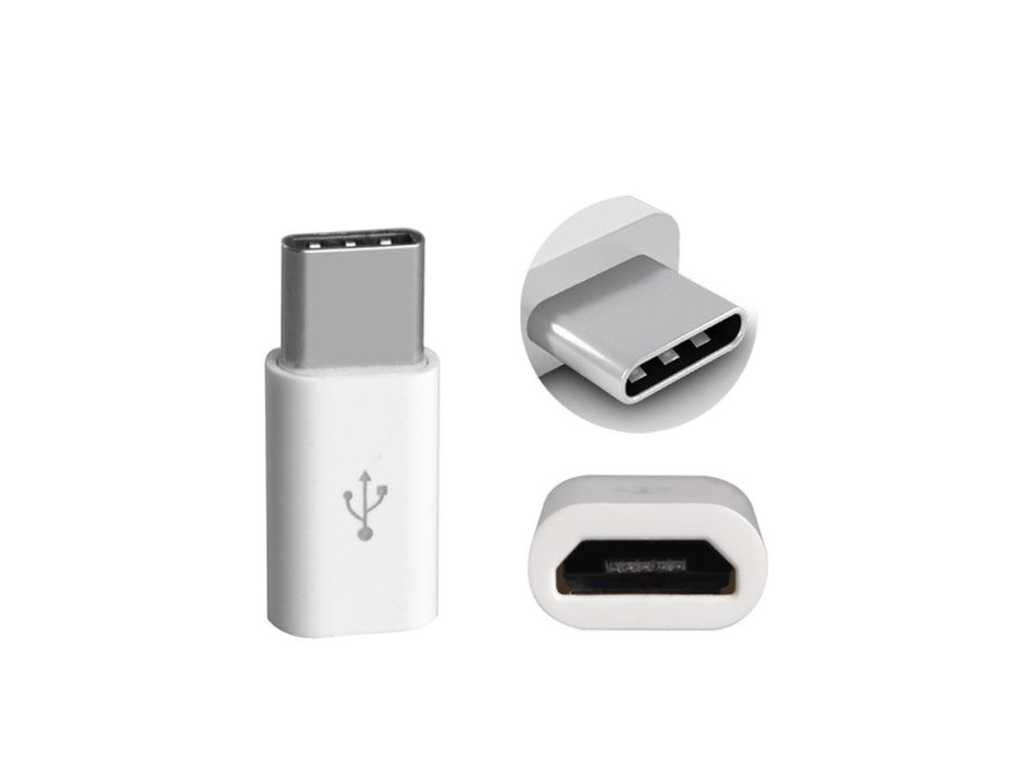 (NOVO) Adaptador USB-C Macho para Micro USB Femêa