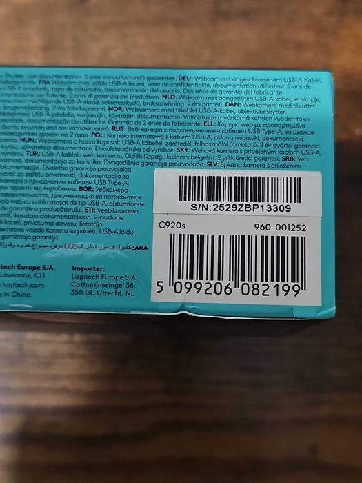 Logitech Kamera C920S Pro
Kamerka internetowa Logitech