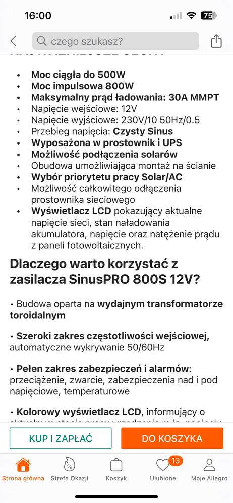 Inventer solarny volt