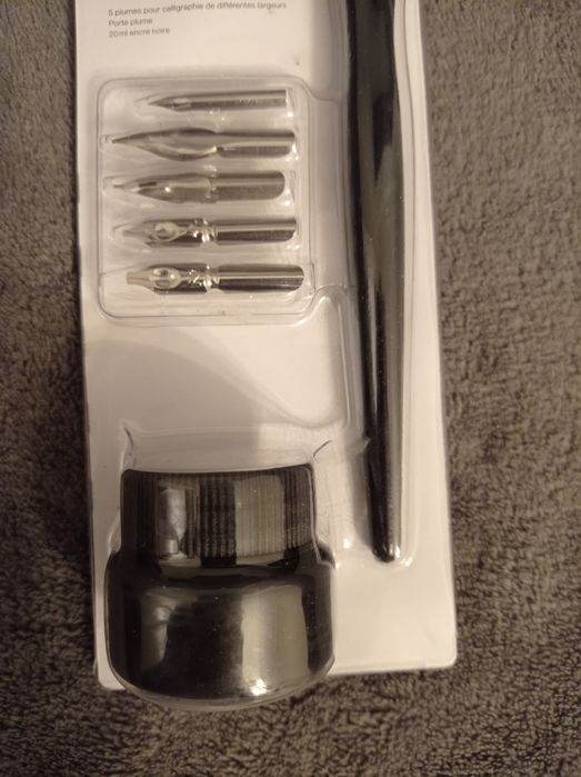 Zestaw do kaligrafii pióro stalówki atrament