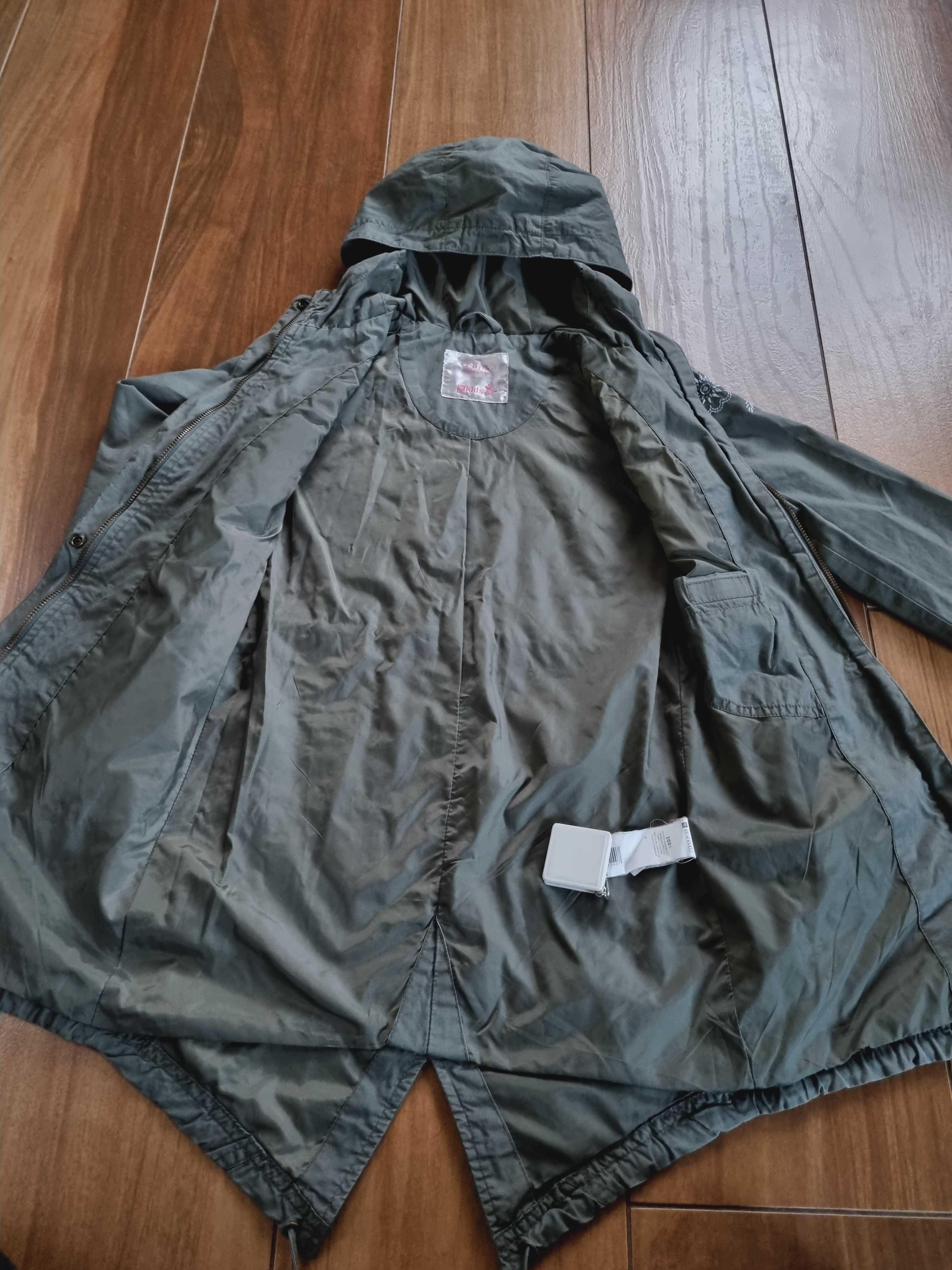 Kurtka R128 RESERVED parka wiosenna przejściowa płaszczyk z kapturem