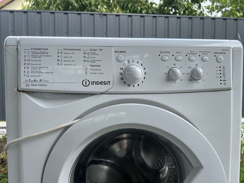 Пральна машинка Indesit до 6 кг