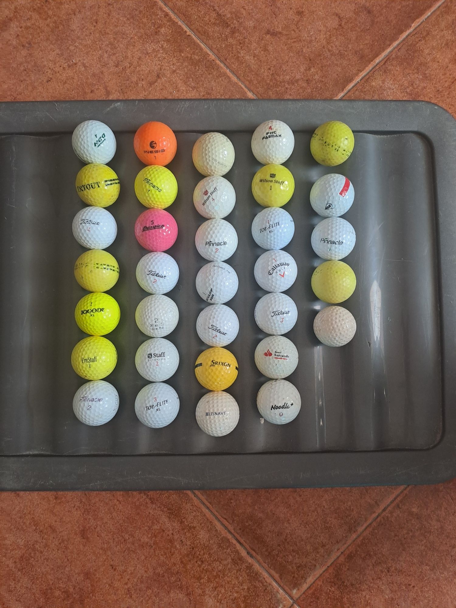 Bolas golf antigas