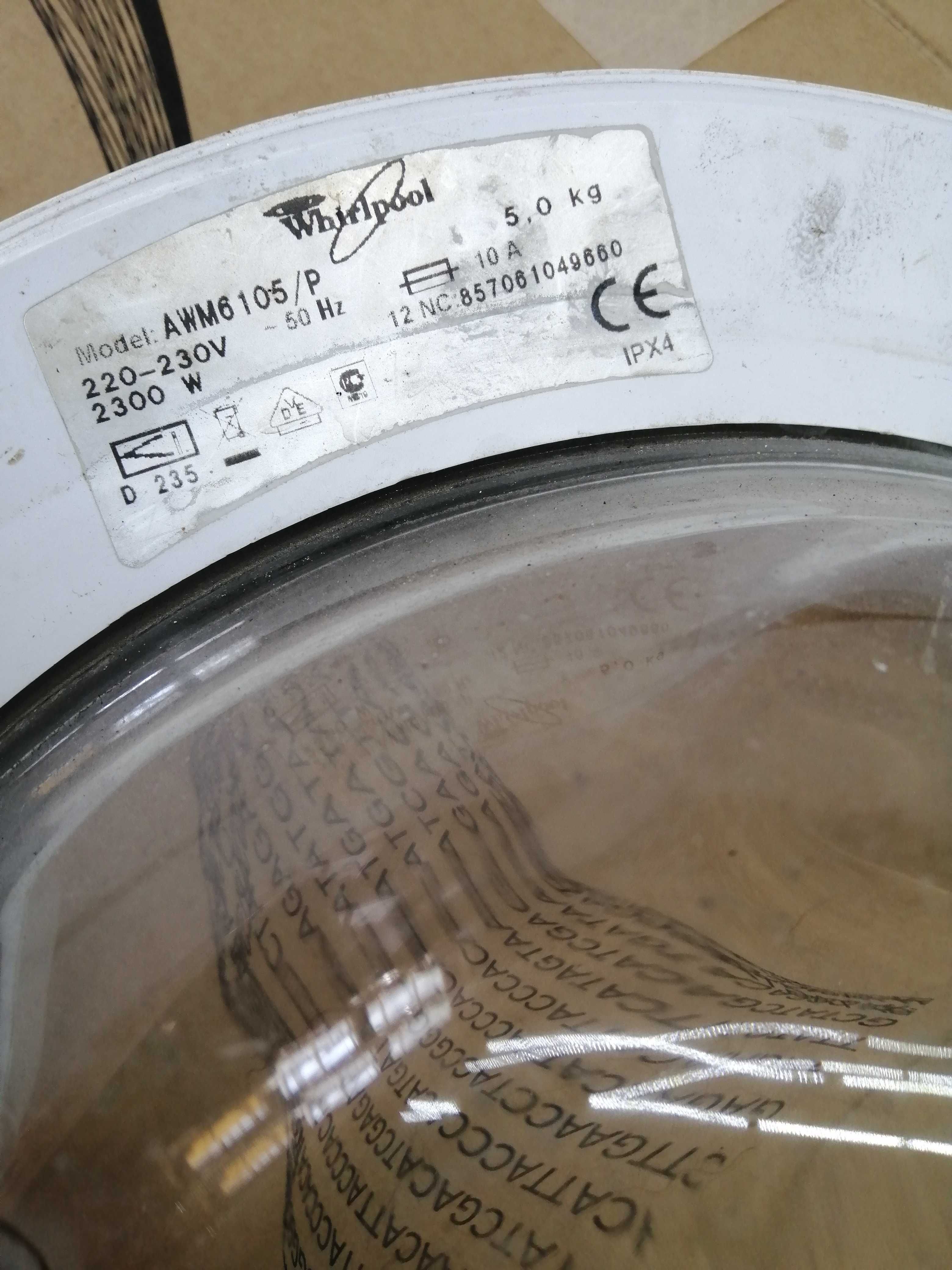 Drzwiczki do pralki whirlpool awm 6105