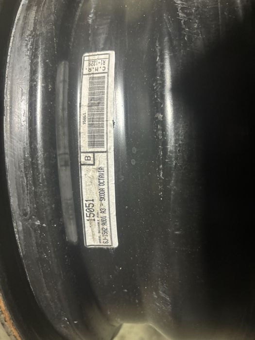 5x100 6J15 ET38 VW SEAT AUDI polo ibiza a1 felgi stalowe
