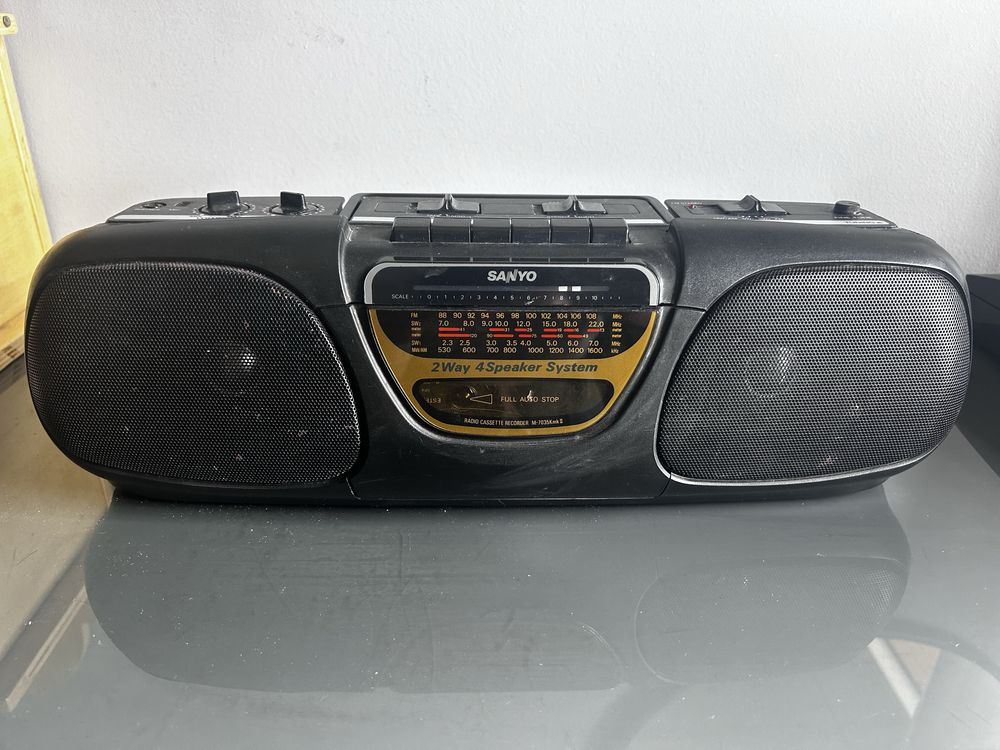 Rádio Sanyo Cassete Stereo Mod M 7035 K