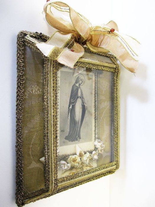 lindo antigo registo-vitrine-com a imagem da Nossa Senhora Immaculata