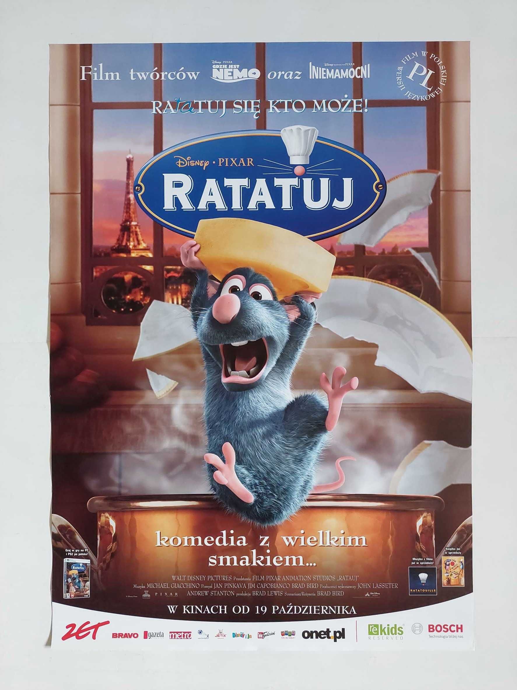 Plakat filmowy oryginalny - Ratatuj