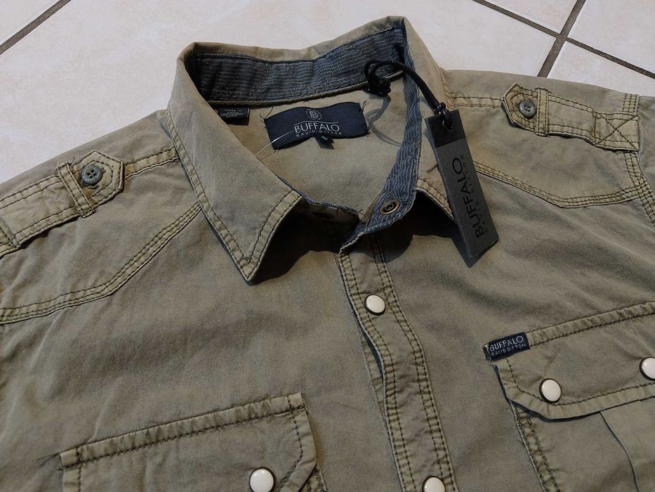 BUFFALO by D. Bitton USA - NOWA! z LOGO i Metkami Koszula Męska - M