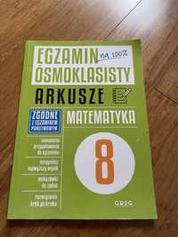 Arkusze zadań GREG egzamin 8-klasisty matematyka