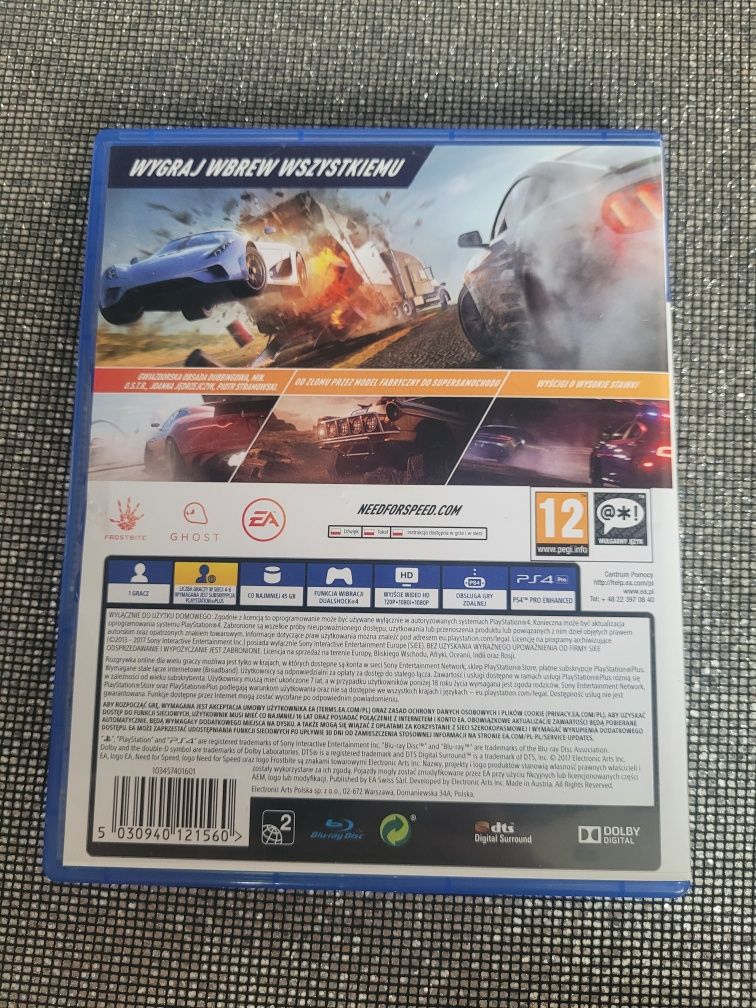 Sprzedam grę Need For Speed Payback Ps4 Plastation 4