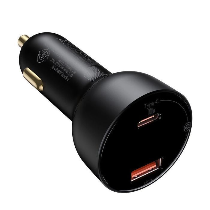 Baseus ładowarka samochodowa USB / USB C 100W PPS QC PD + kabel USB C