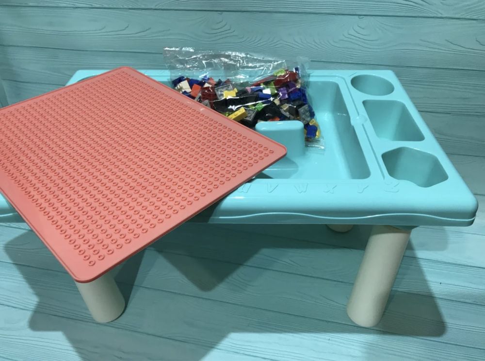 Лего стол.Детский столик Лего.Лего набор.Стол для кинетического песка