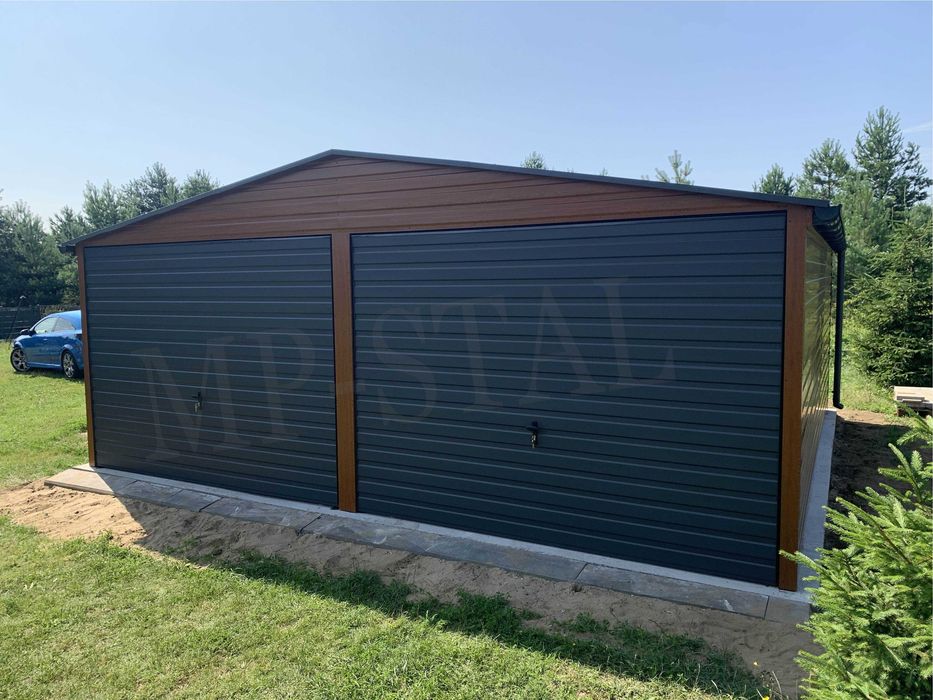 Garaże blaszane dwuspadowe PREMIUM