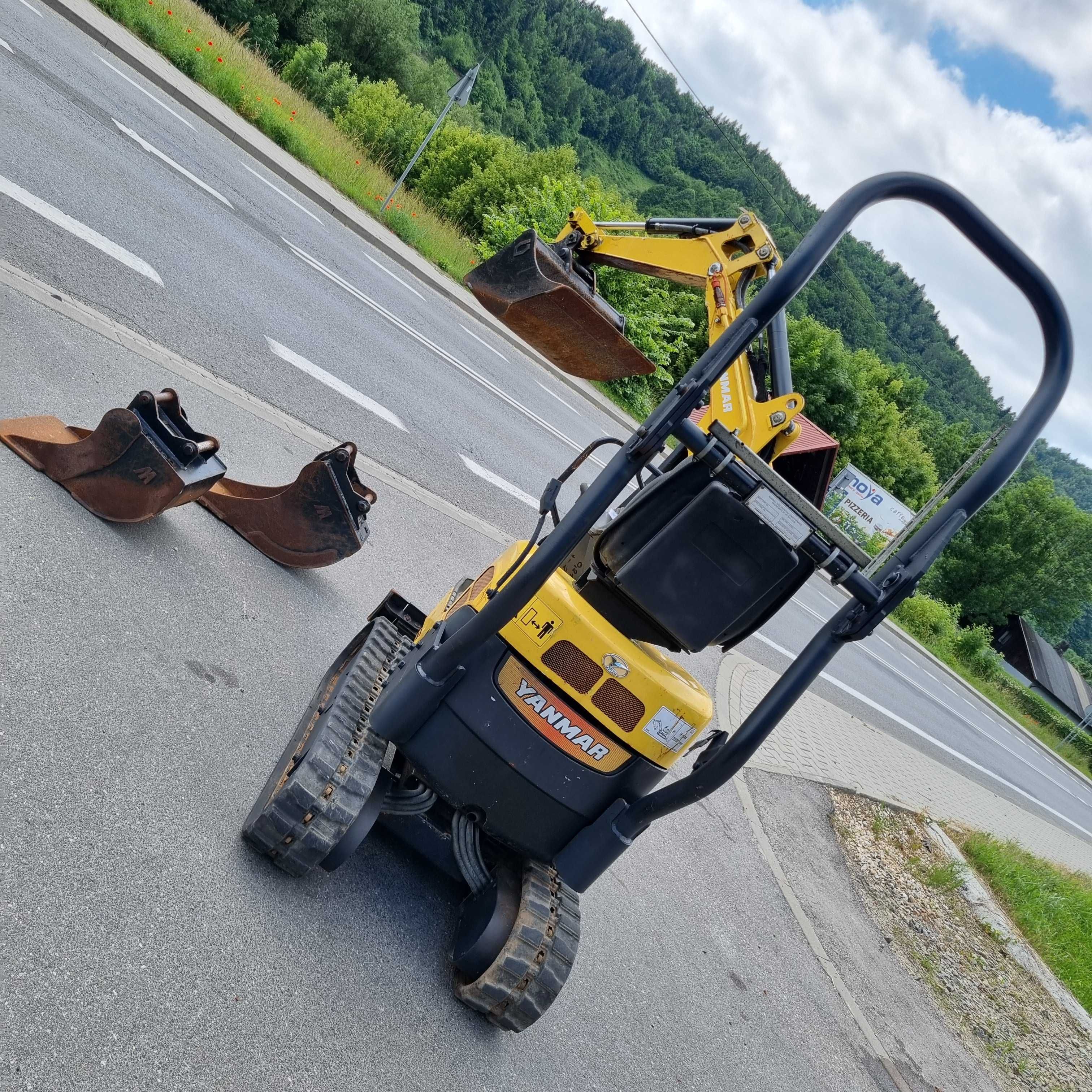 Yanmar SV08-1S Minikoparka 1,1 tony JAkNOWA 2016r zNorwegi 839h 3łyżki