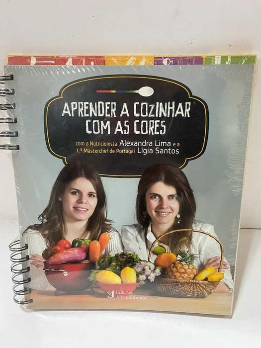 Livro culinária Aprender a Cozinhar com as cores