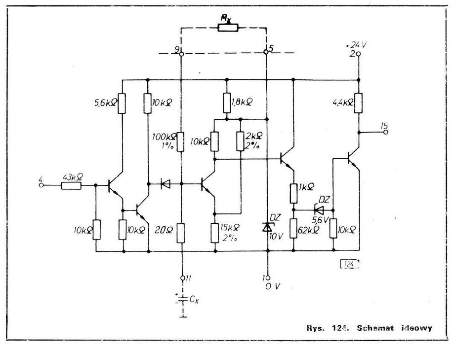 Układ hybrydowy EP-51H-3 generator impulsu do opóźnień UNITRA TELPOD