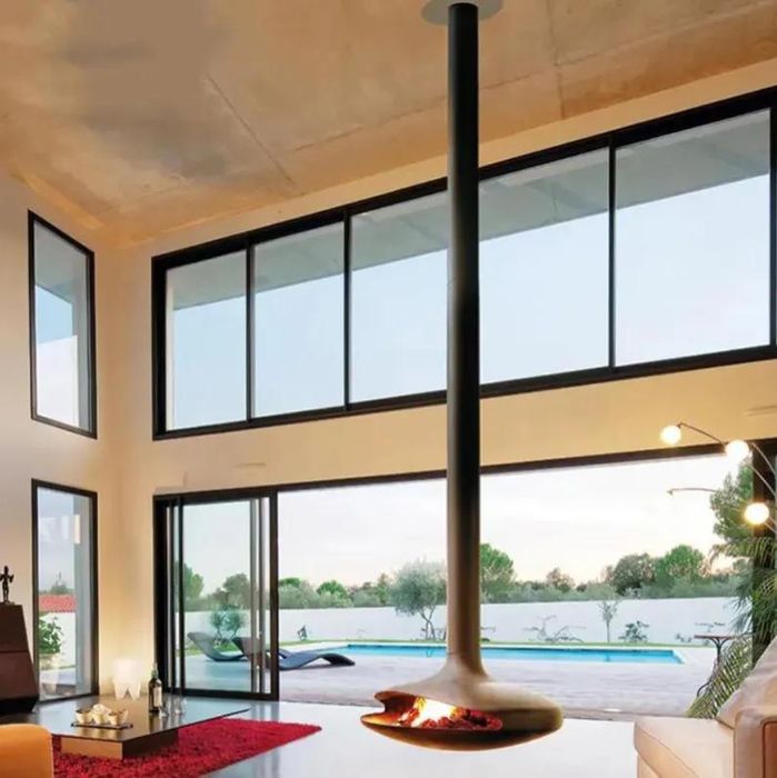 Lareira suspensa a gás