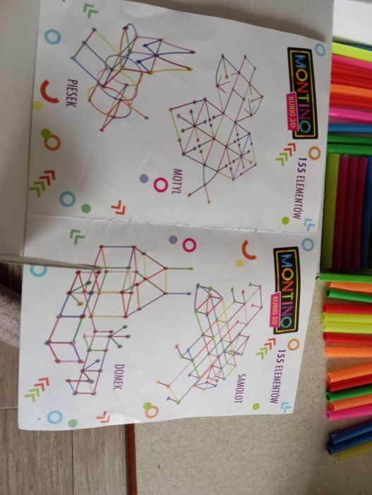 Zabawka logiczna, układanka, rurki 3D