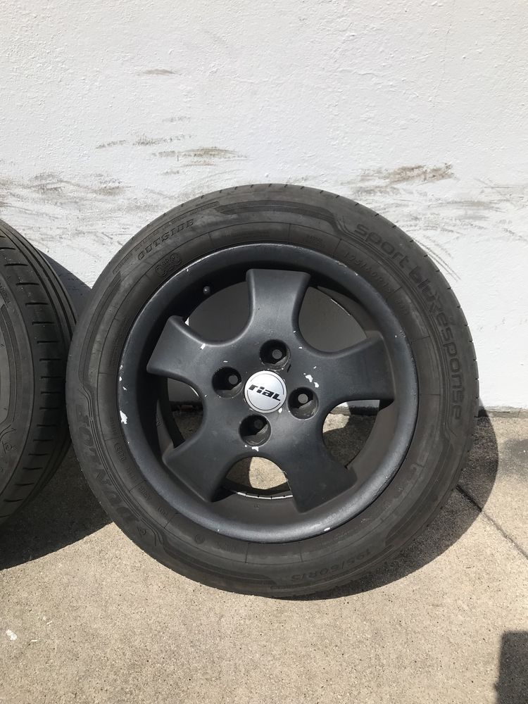 Jantes Rial 15 4x108 originais com pneus
