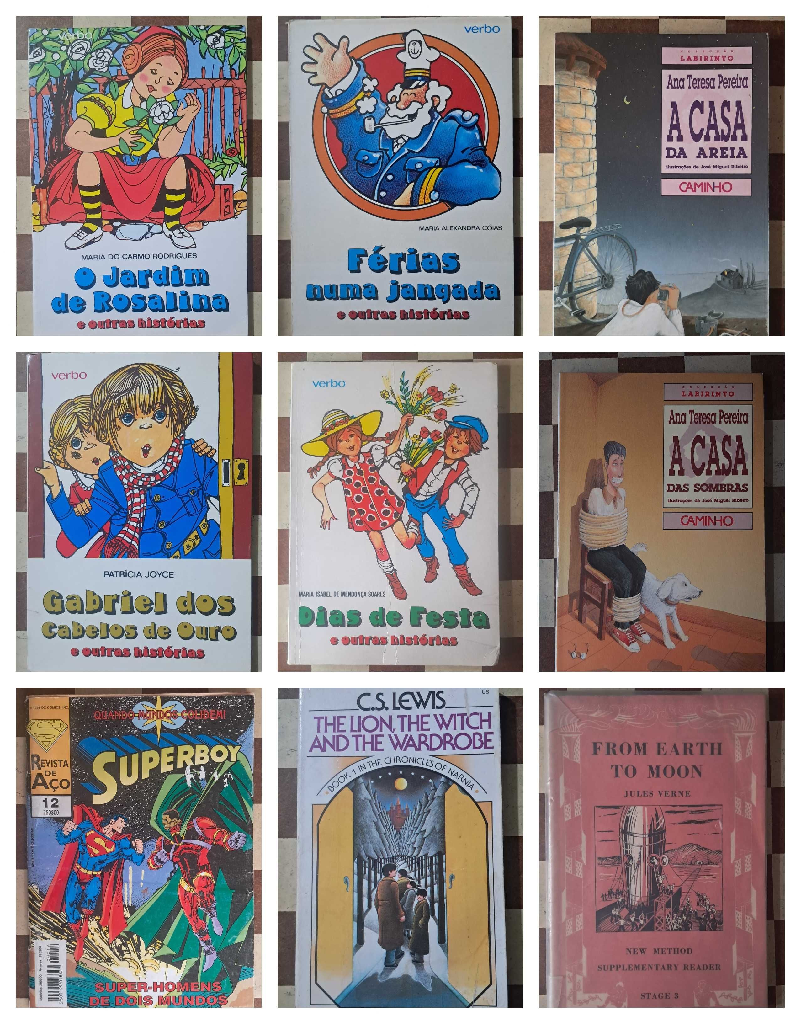 Conjunto lote 50 livros juvenis antigos SÓ até domingo