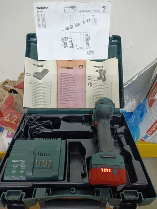Акумуляторний дриль-шурупокрут Metabo BS 14.4 Li 1,3Аh, патрон 13 мм