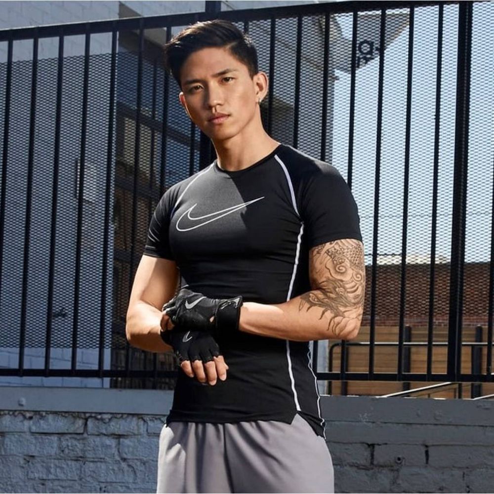Футболка для спорта Nike Pro (компрессионная футболка, термо)