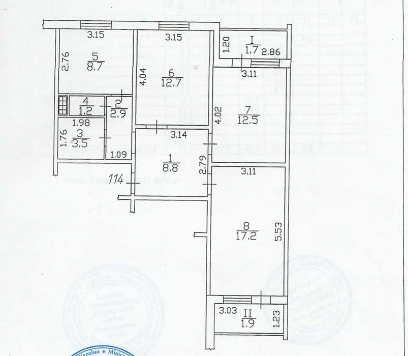 3 кімнатна квартира + 2 балкони_Єськова 5 поверх у 9 пов. буд/панель