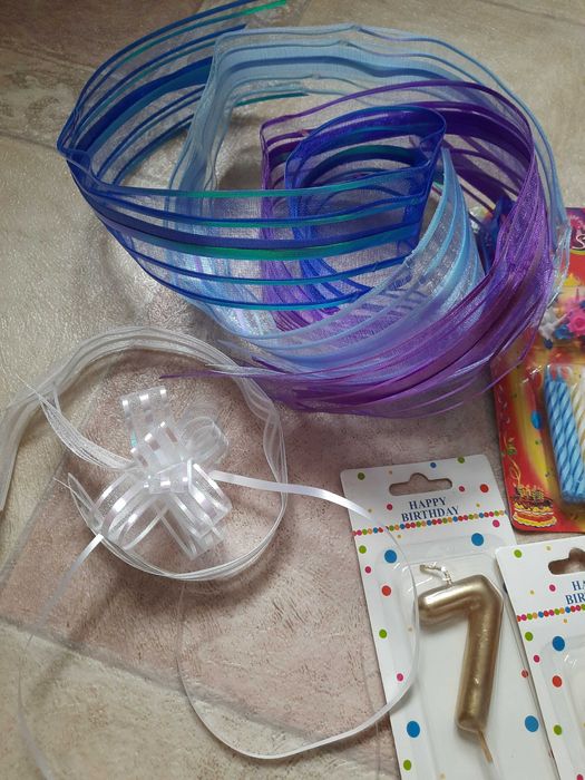 Набор Разноцветные Свечи в торт / цыфры