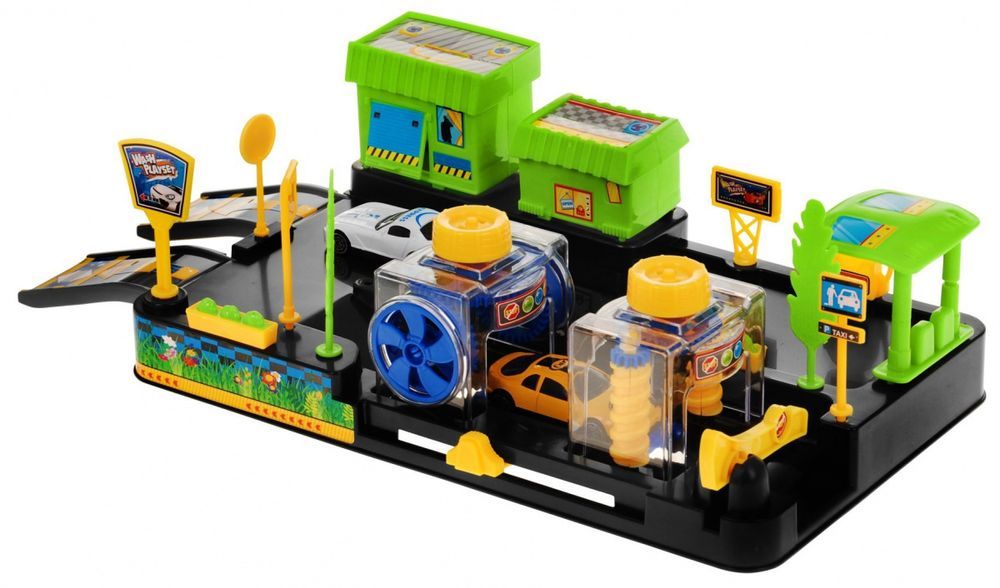 Myjnia Samochodowa Dla Dzieci 3+ Samodzielny Montaż + 2 Auta + Ruchome