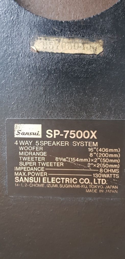 Kolumny Sansui SP-7500x