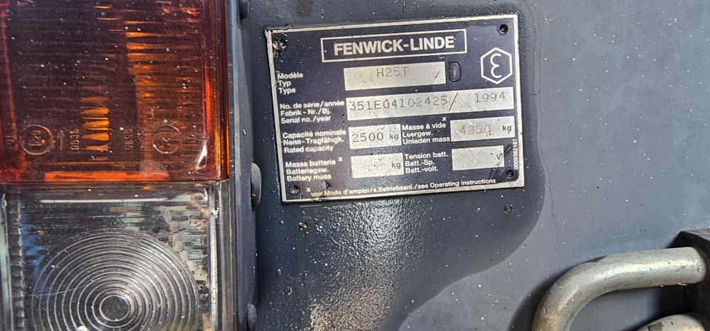 Wózek  Linde h25t  LPG