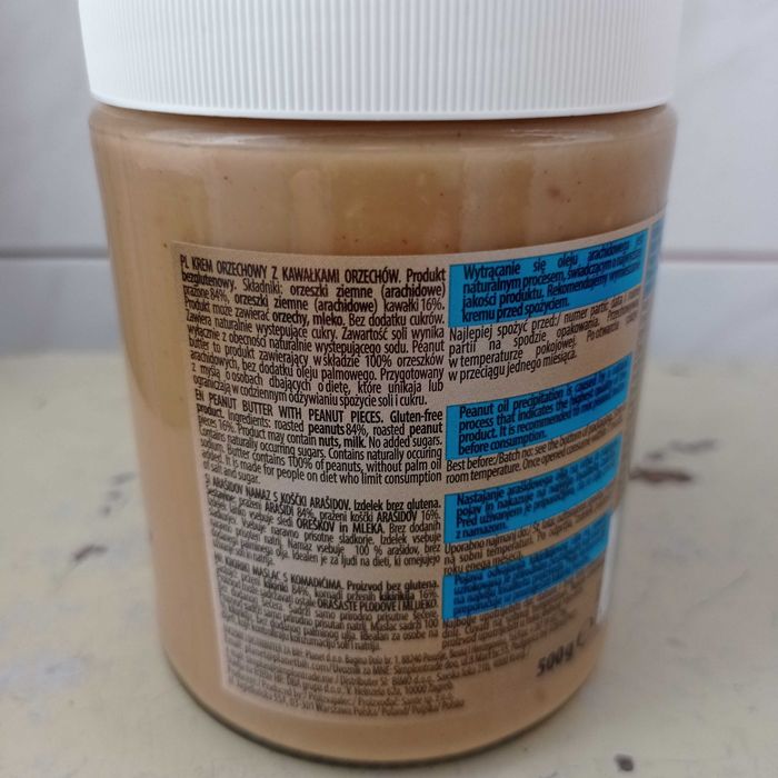 Krem orzechowy z kawałkami orzechów GO ON