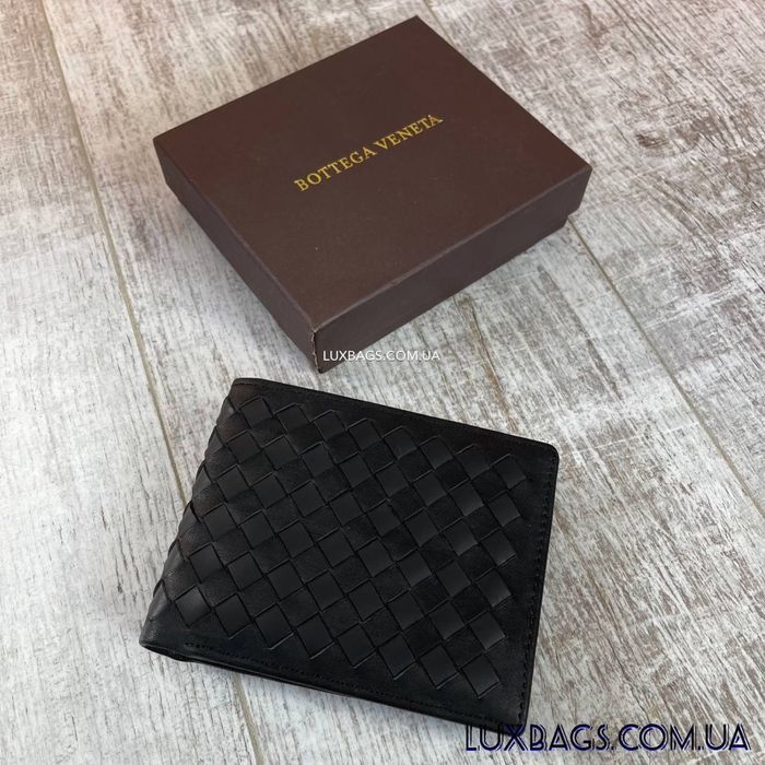 Мужской кожаный складной кошелек BottegaVeneta