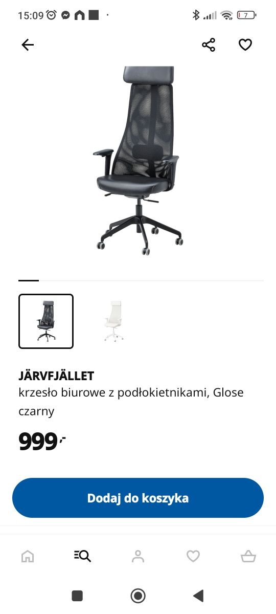 Krzesło obrotowe IKEA jak nowe z podstawkiem.