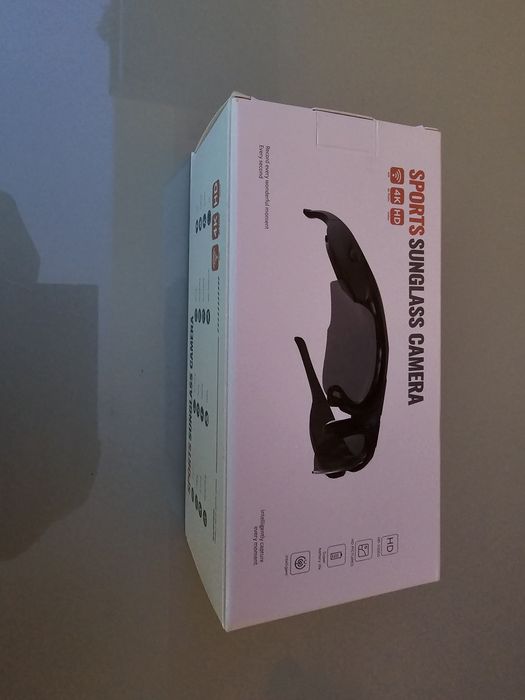 Óculos de sol Esporte HD 4K Gravação de vídeo Óculos DVR com proteção