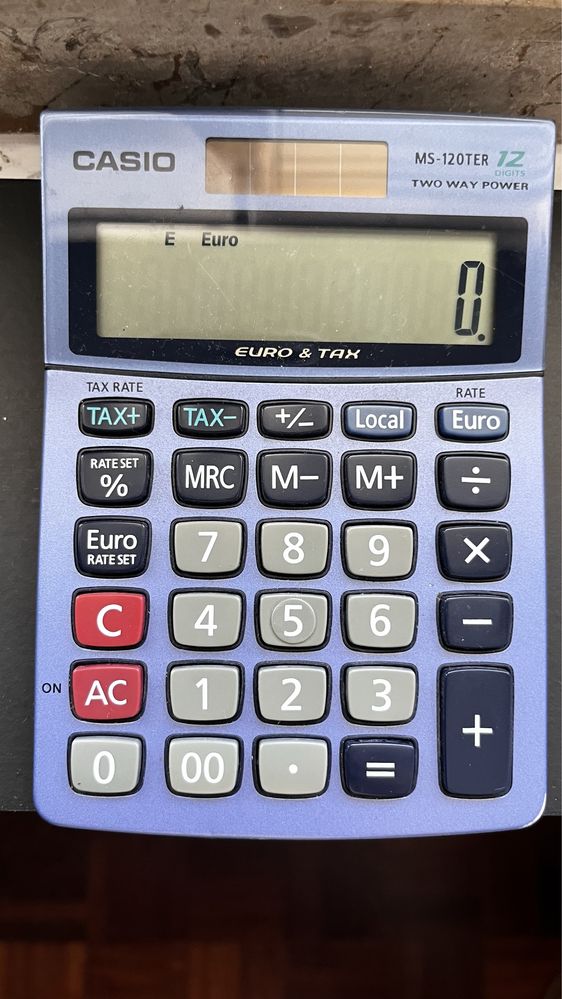 Calculadora solar de mesa Casio MS-120TER - como Nova