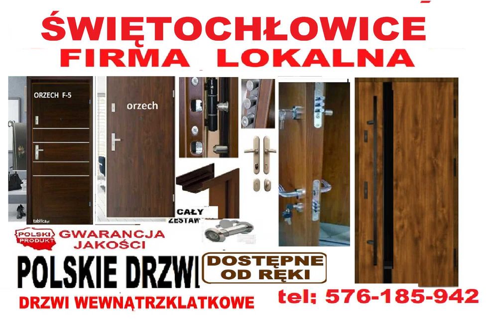 Drzwi WEJŚCIOWE zewnętrzne wewnętrzne z montażem do mieszkania w bloku