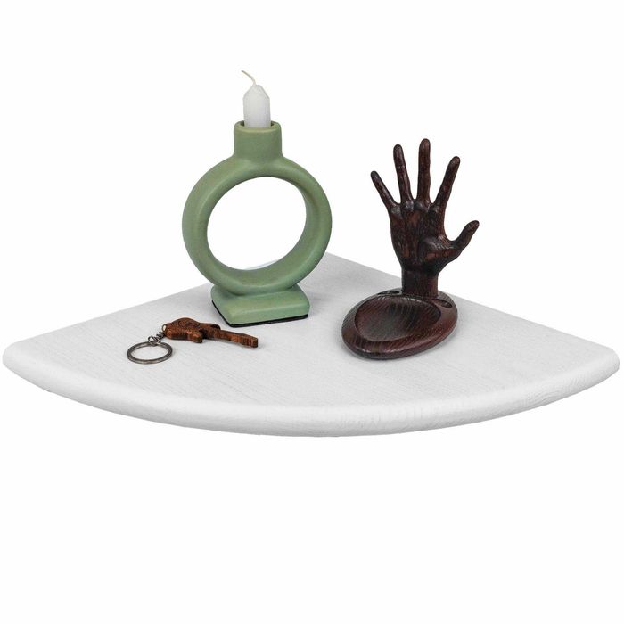 Półka narożna 30×30 jesion