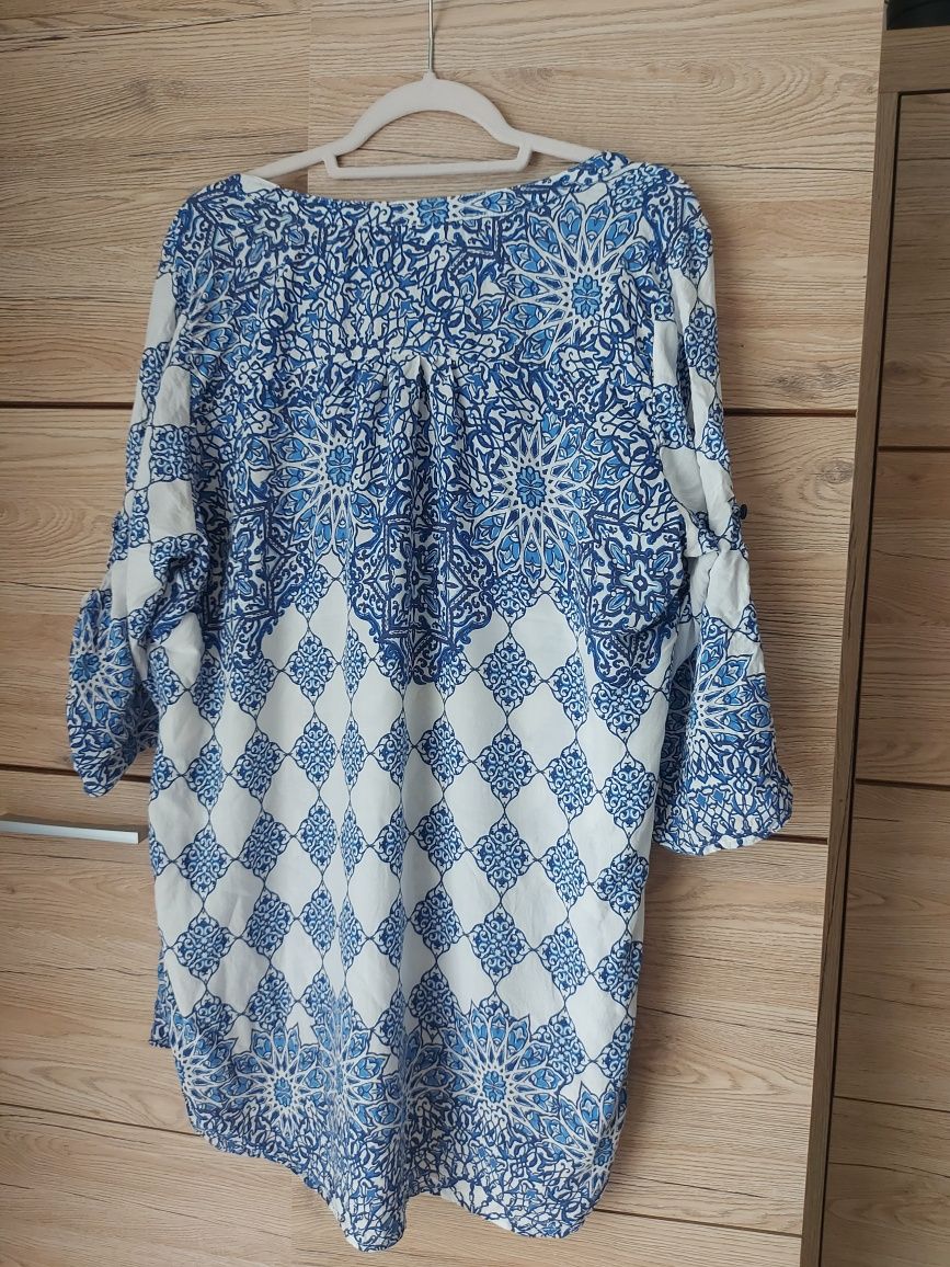 Efektowna bluzka tunika boho C&A 46