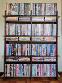 Estante de madeira para 264 DVDs