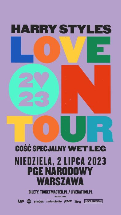 Bilet harry styles love on tour Warszawa