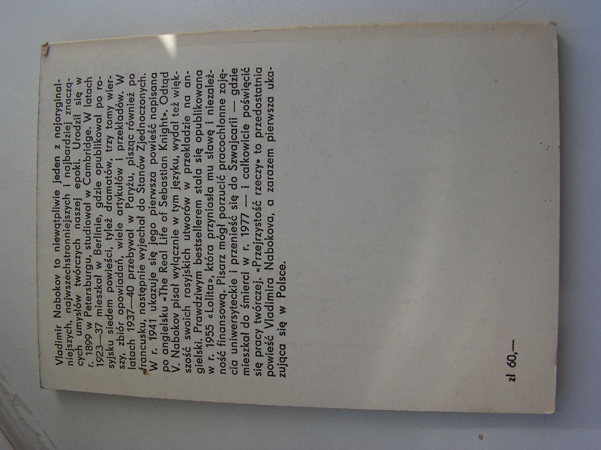 Przejrzystość rzeczy - Vladimir Nabokov