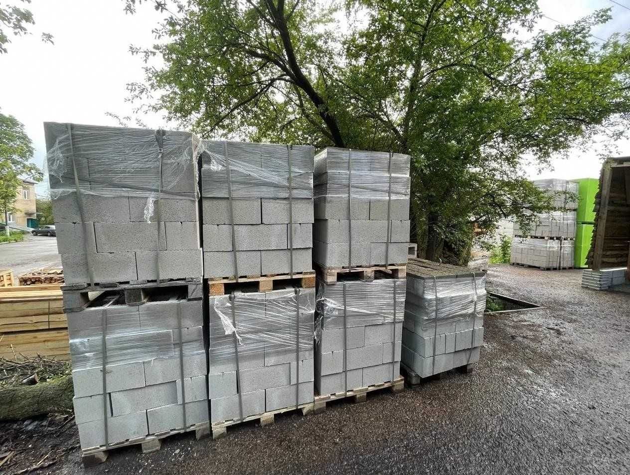 Шлакоблоки для стін з бетону, та Газоблок високої якості