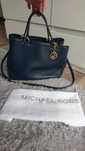 Torebka Michael Kors Anabelle skóra granatowa