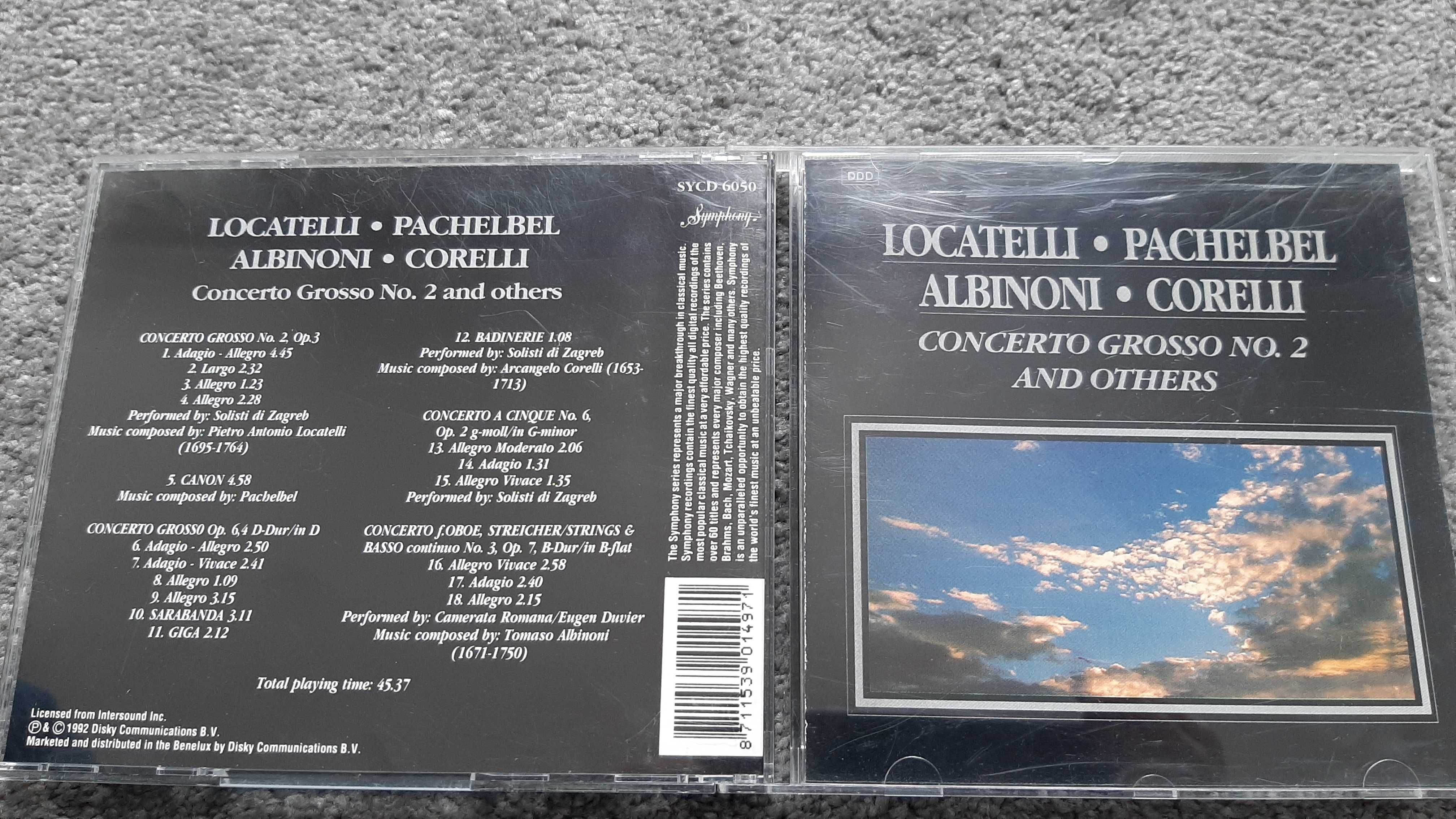 Płyty CD z muzyką barokową Bach Handel Marcello Vivaldi Albinoni