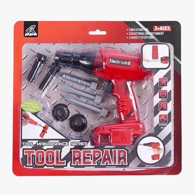 Детский набор инструментов с шуруповертом. Набір інструментів дитячий