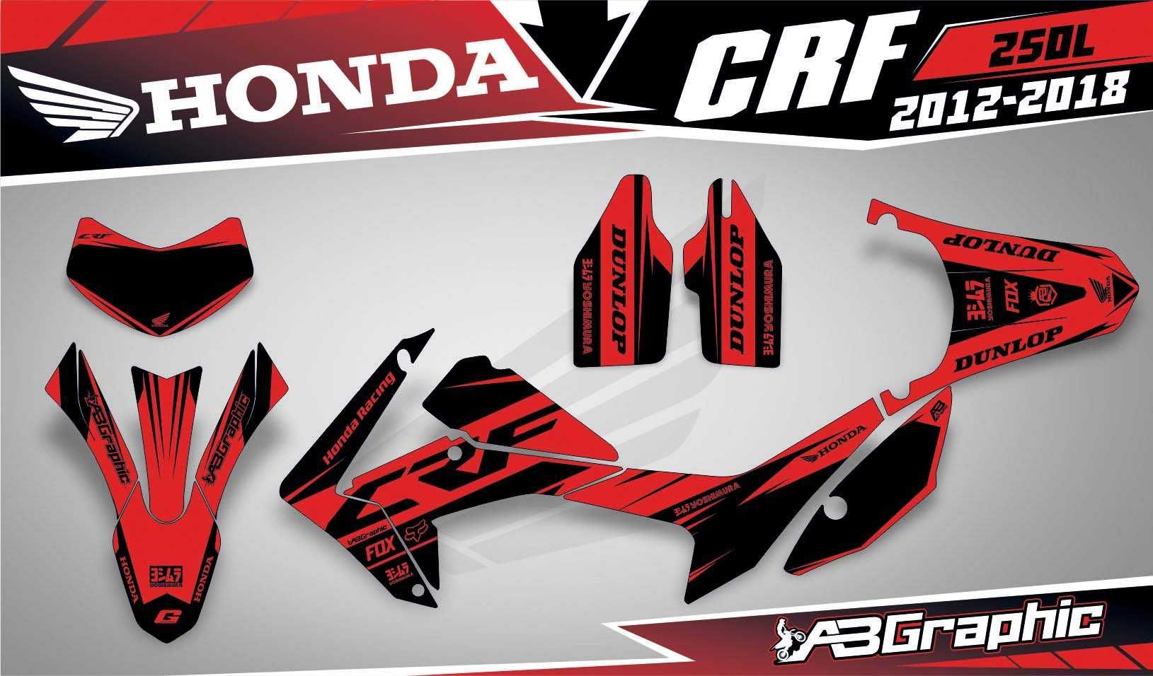 Наклейки Графіка на Мото Honda CR CRF XR FMX 85 125 150 250 450 650