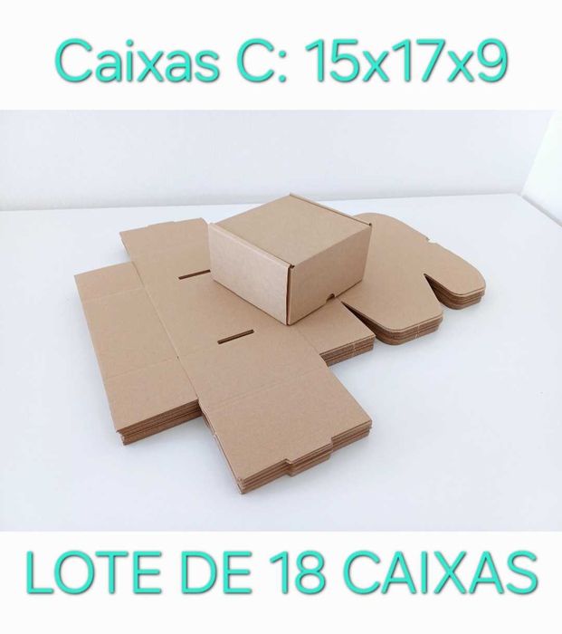 Conjuntos de Caixas de Papel Kraft (montagem fácil)